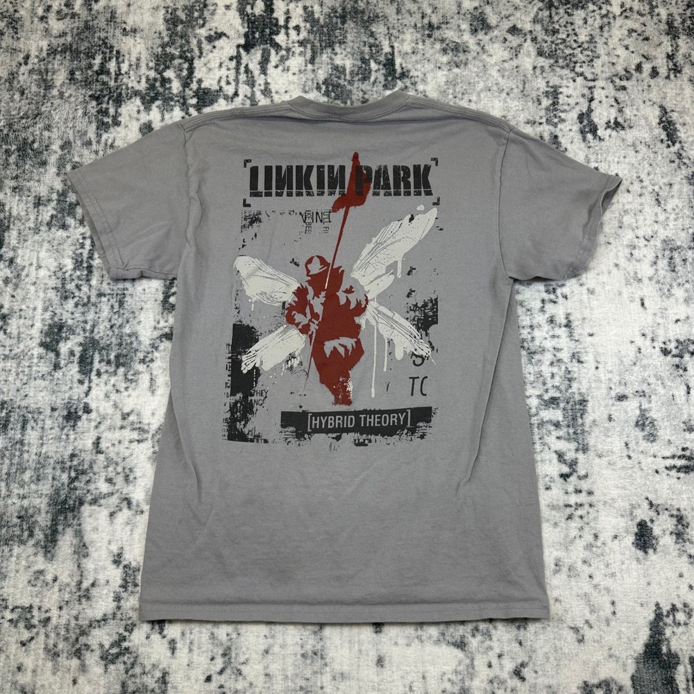 Linkin Park T Shirt Mens Medium Gray Hybrid Theory Band Tee Short Sleeve